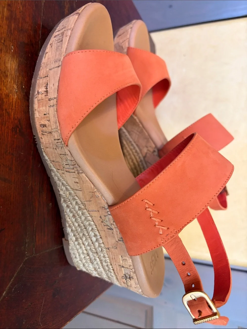 UGG Coral Suede Two-Band Ankle Strap Sandals